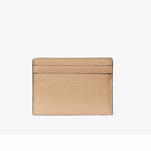 Michaels Kors Reed Large Pebbled Leather Card Case/Camel - Picture 2 of 8